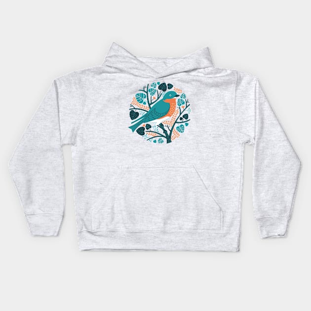 Tweet Tweet Kids Hoodie by Lucie Rice Illustration and Design, LLC